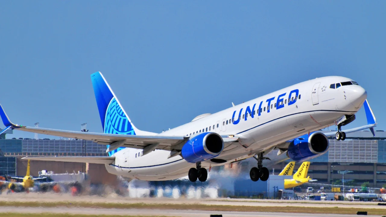 United Airlines vliegtuig