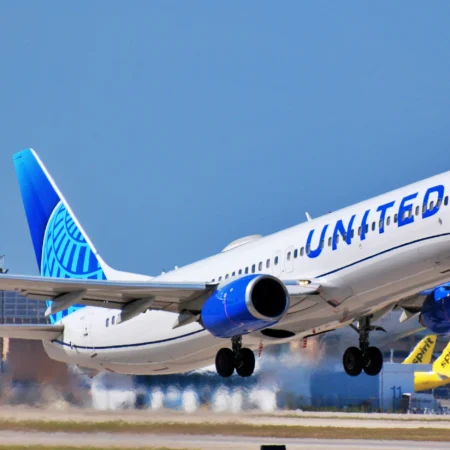 United Airlines vliegtuig