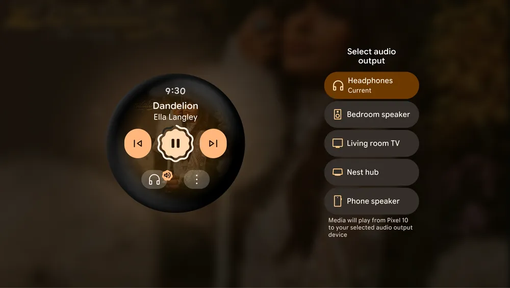 Wear OS 7 audiobediening