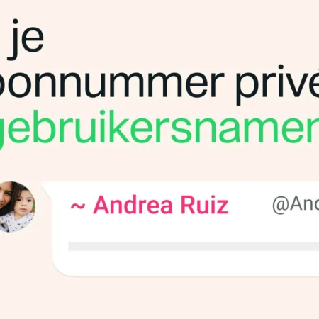 WhatsApp gebruikersnaam reserveren