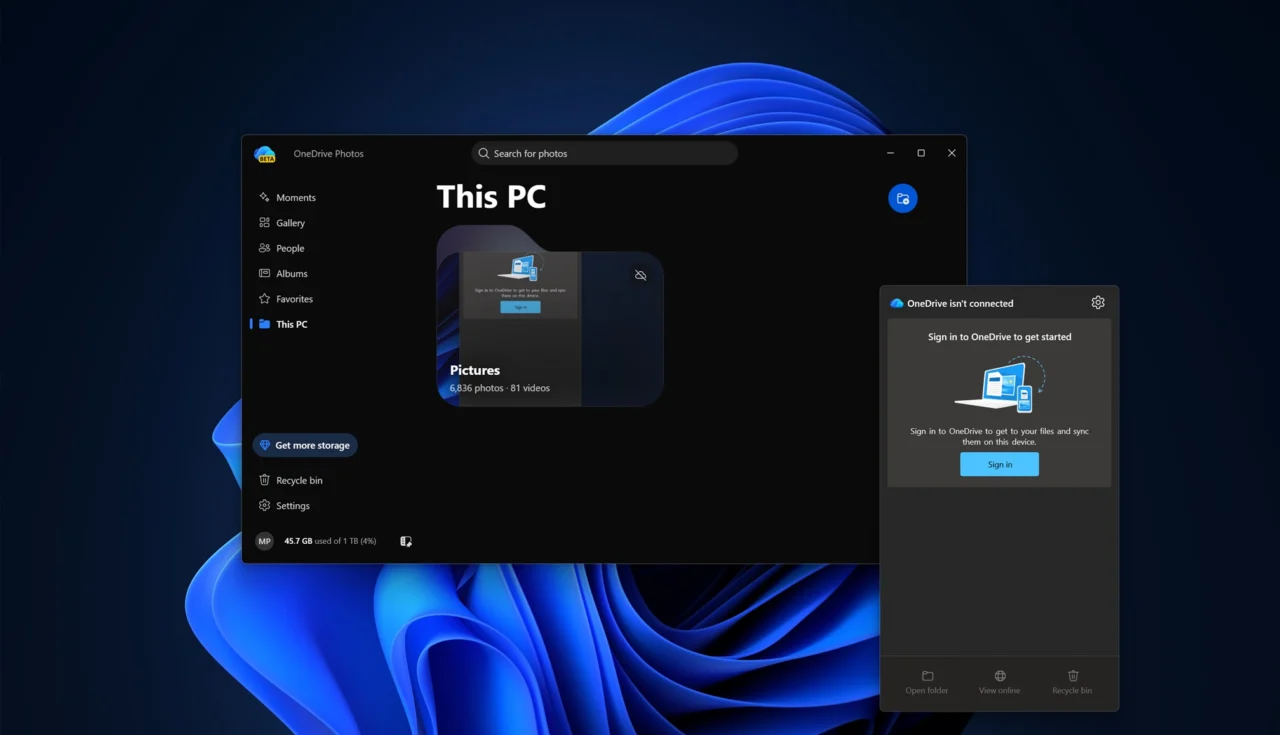 OneDrive Photos op Windows 11