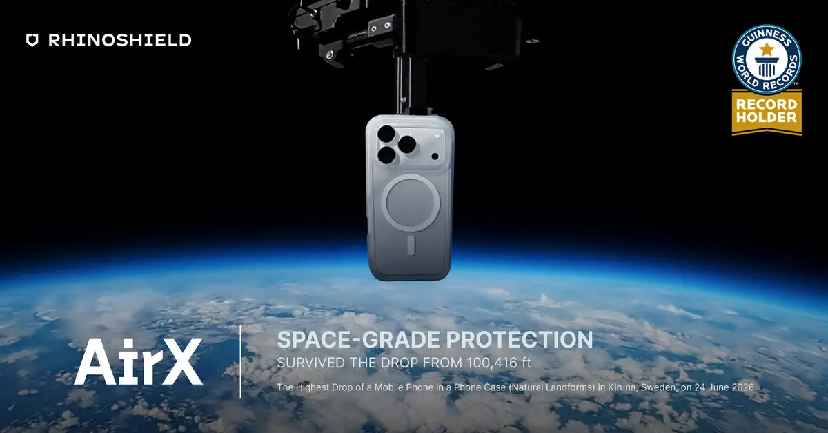 RHINOSHIELD AirX valtest Guinness World Record