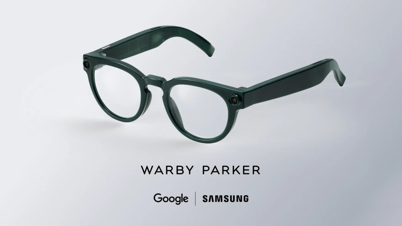 Samsung/Google Android XR-bril van Warby Parker