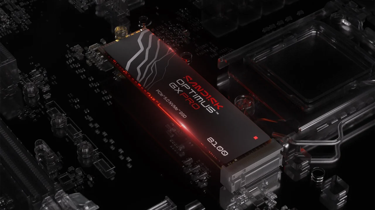 SSD van SanDisk met heatsink
