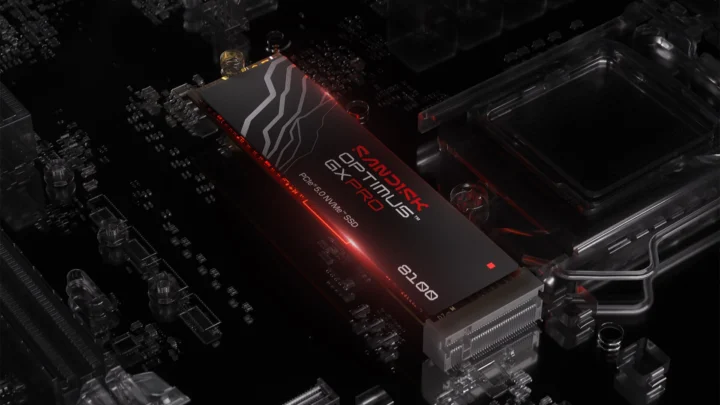 SSD van SanDisk met heatsink